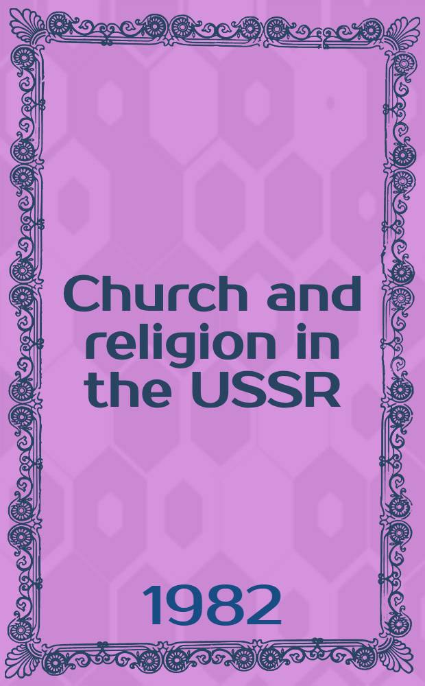 Church and religion in the USSR
