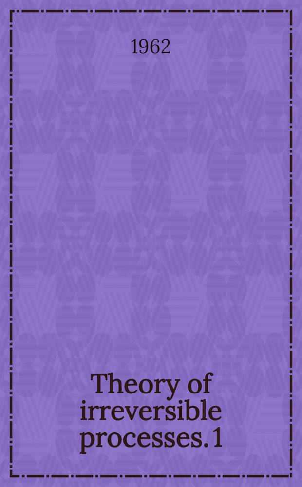 Theory of irreversible processes. 1 : Parameters of smallness