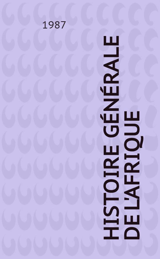 Histoire générale de l'Afrique