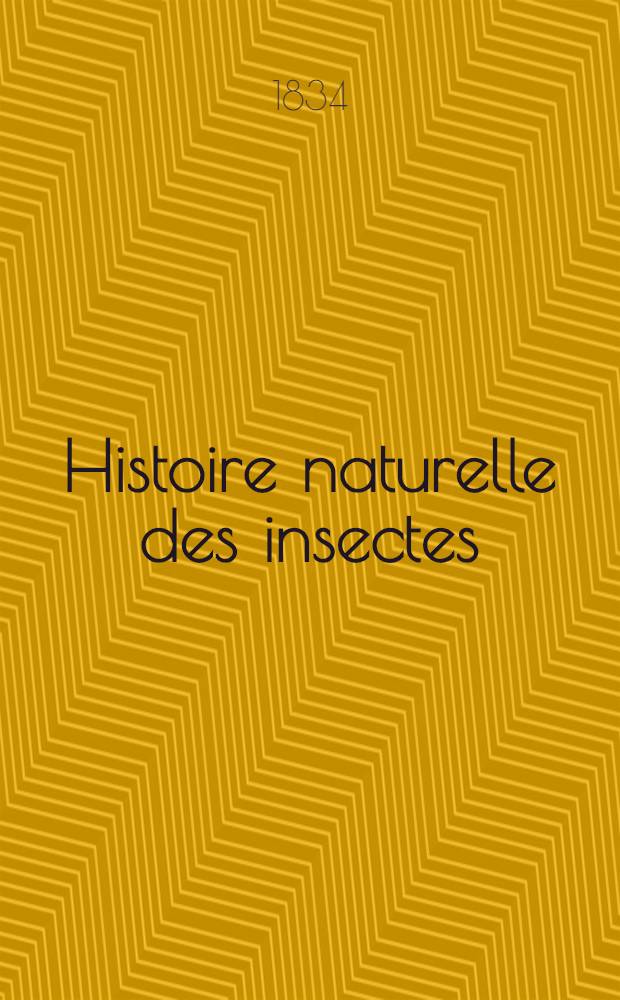 Histoire naturelle des insectes