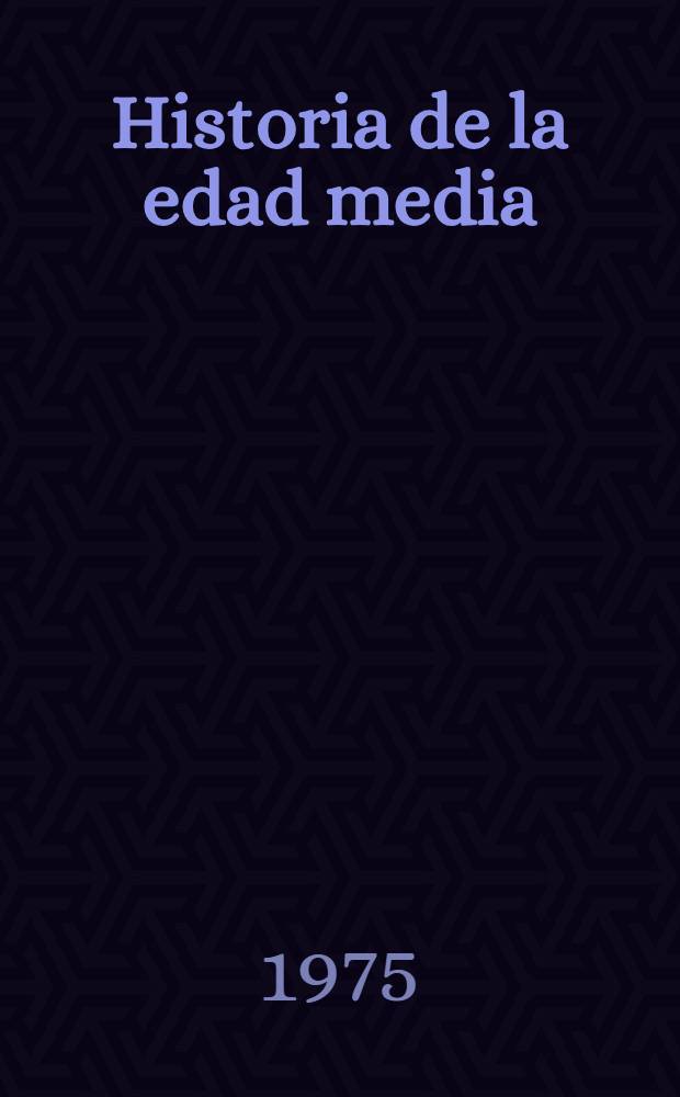 Historia de la edad media