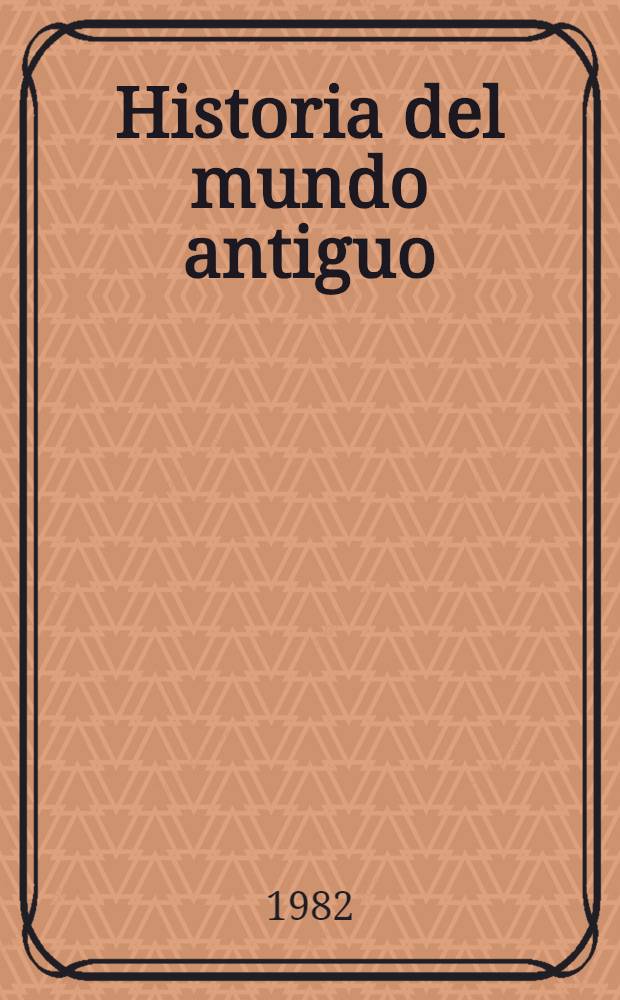 Historia del mundo antiguo : Quinto grado