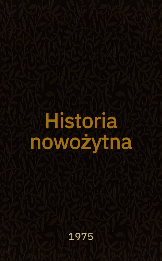 Historia nowożytna