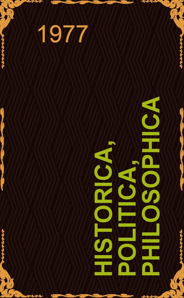 Historica, politica, philosophica : Il pensiero antico Studi e testi. 10 : Vite di Galba, Otone, Vitellio