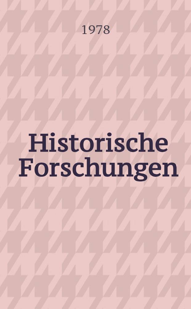 Historische Forschungen