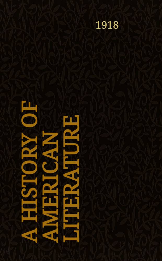 A history of American literature