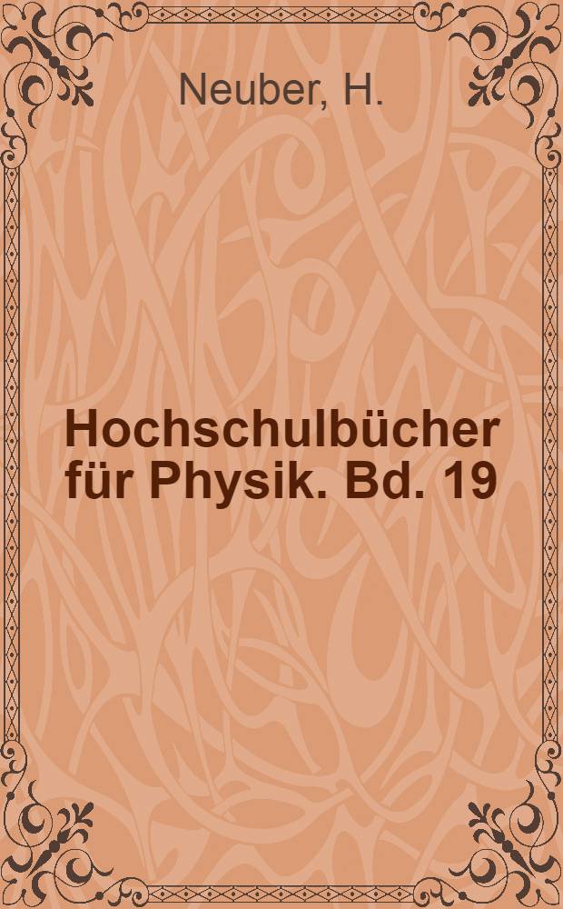 Hochschulbücher für Physik. Bd. 19 : Lösungen zur Aufgabensammlung Mestscherski