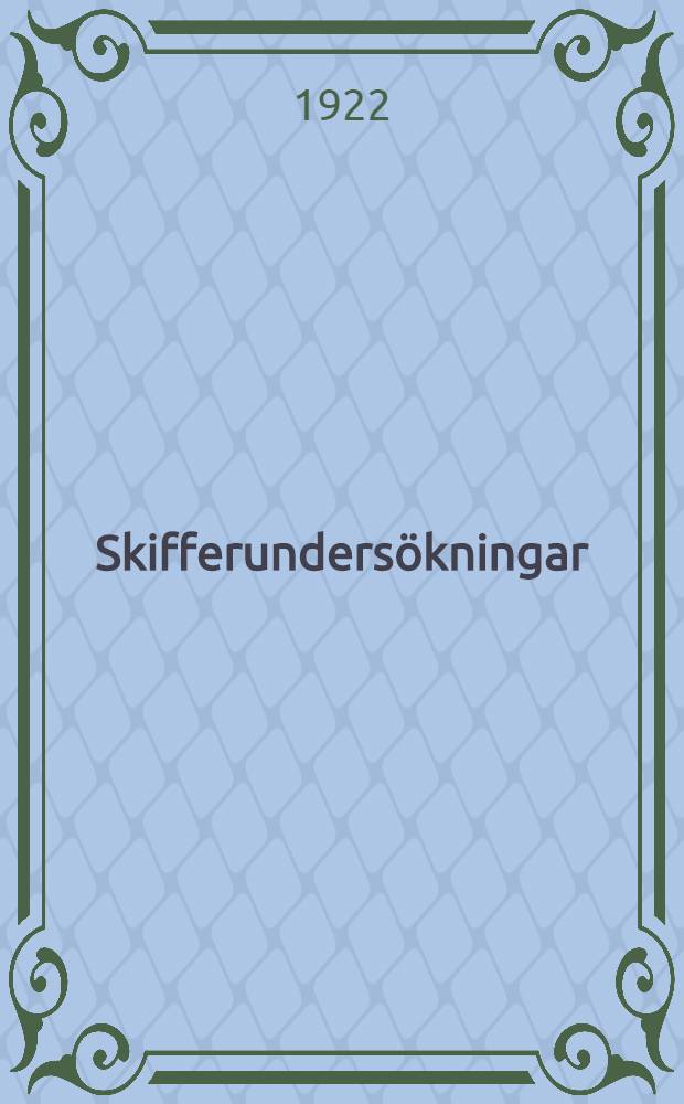 Skifferundersökningar