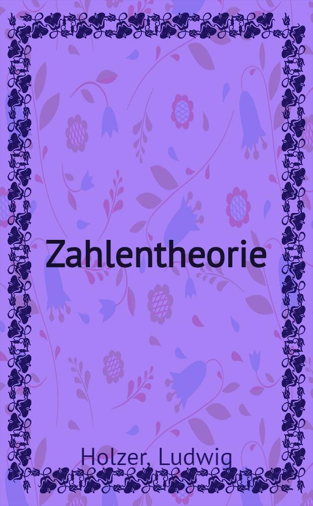 Zahlentheorie