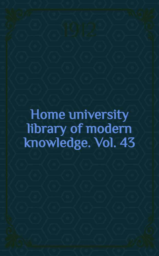Home university library of modern knowledge. Vol. 43 : English literature medieval