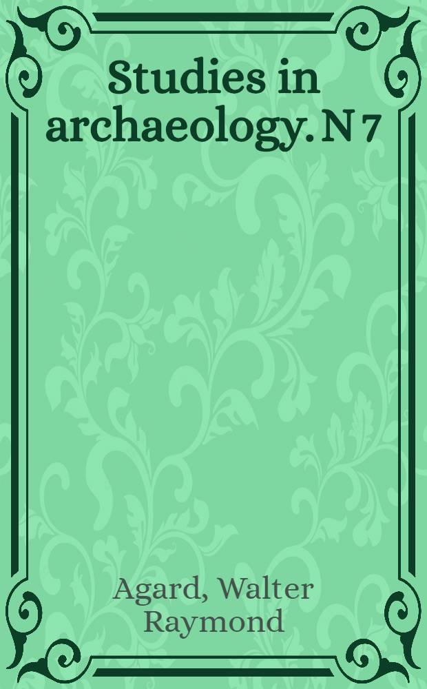 ... Studies in archaeology. N 7 : The Greek tradition in sculpture