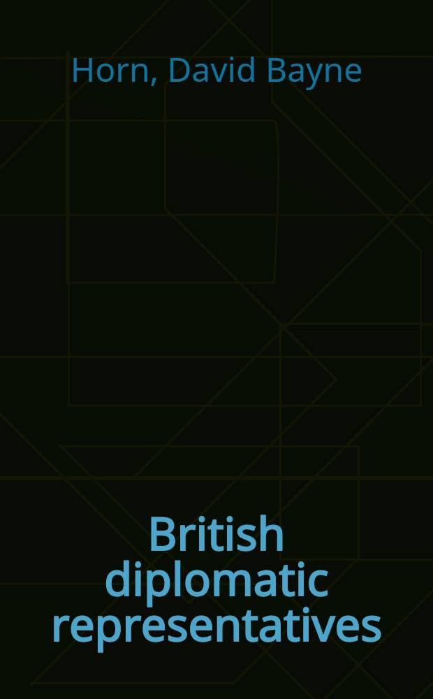 British diplomatic representatives