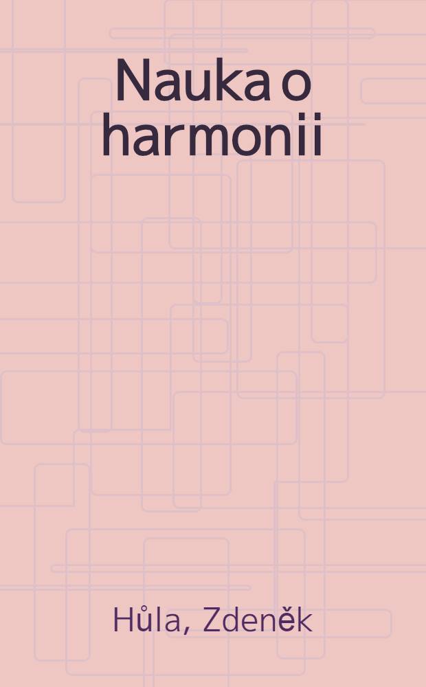 Nauka o harmonii
