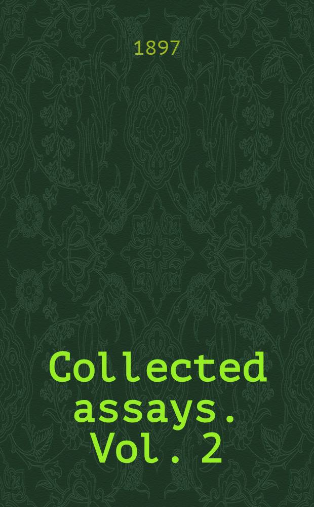 Collected assays. Vol. 2 : Darwiniana