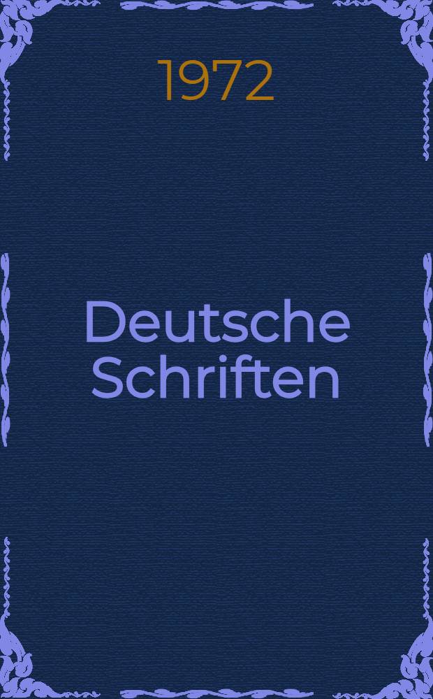 Deutsche Schriften