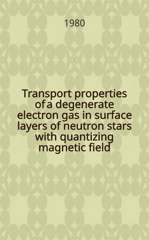 Transport properties of a degenerate electron gas in surface layers of neutron stars with quantizing magnetic field