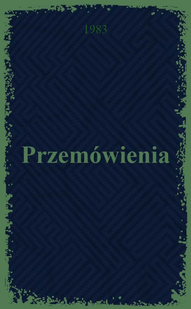 Przemówienia