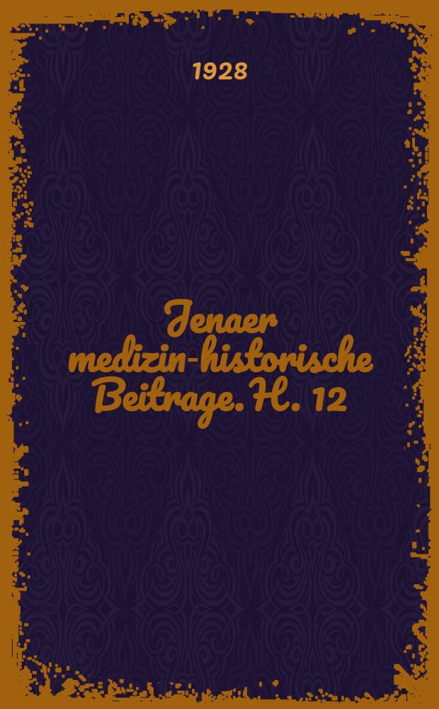 Jenaer medizin-historische Beitrage. H. 12 : Körperkulturim Altertum