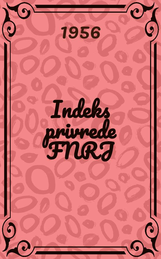 Indeks privrede FNRJ