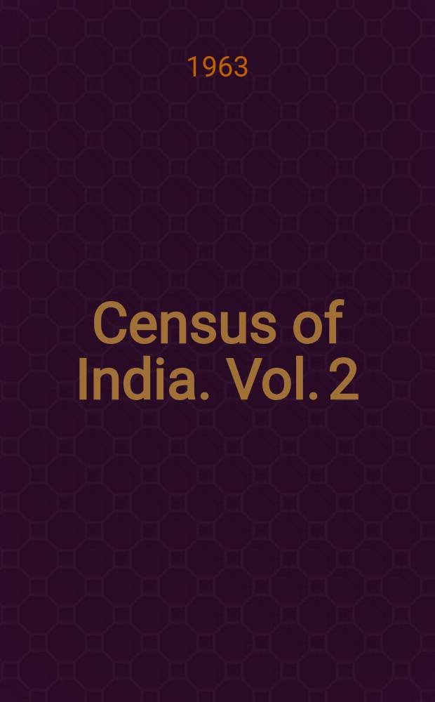Census of India. Vol. 2 : Andhra Pradesh