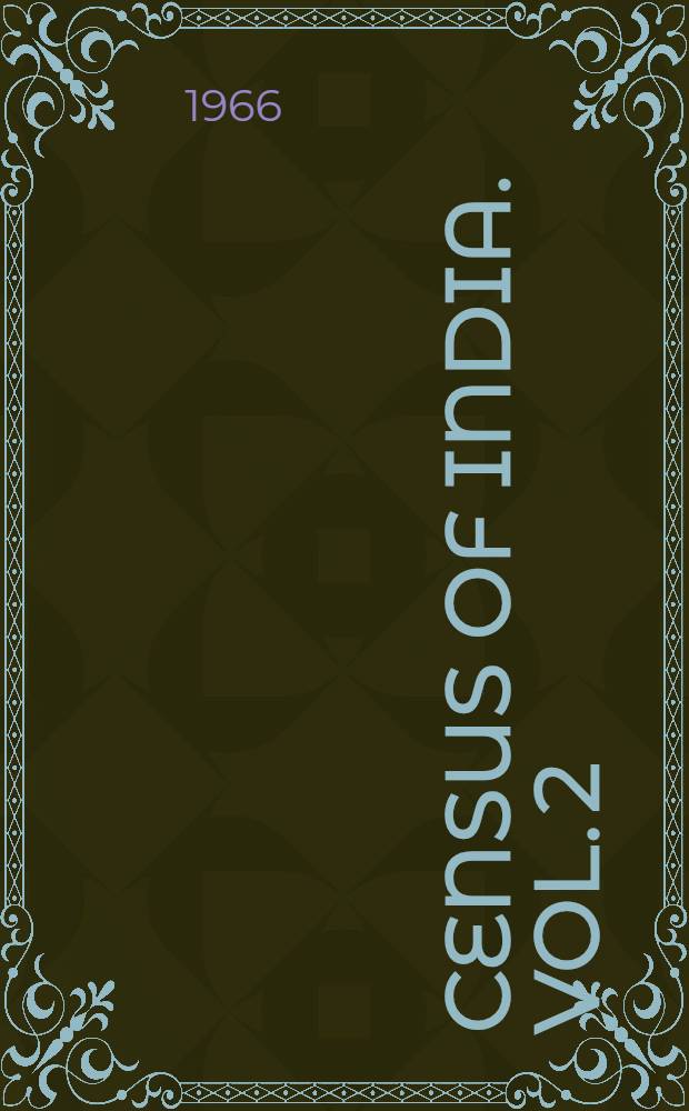 Census of India. Vol. 2 : Andhra Pradesh