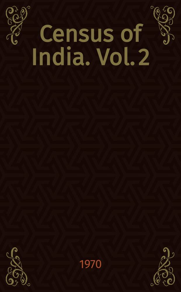 Census of India. Vol. 2 : Andhra Pradesh