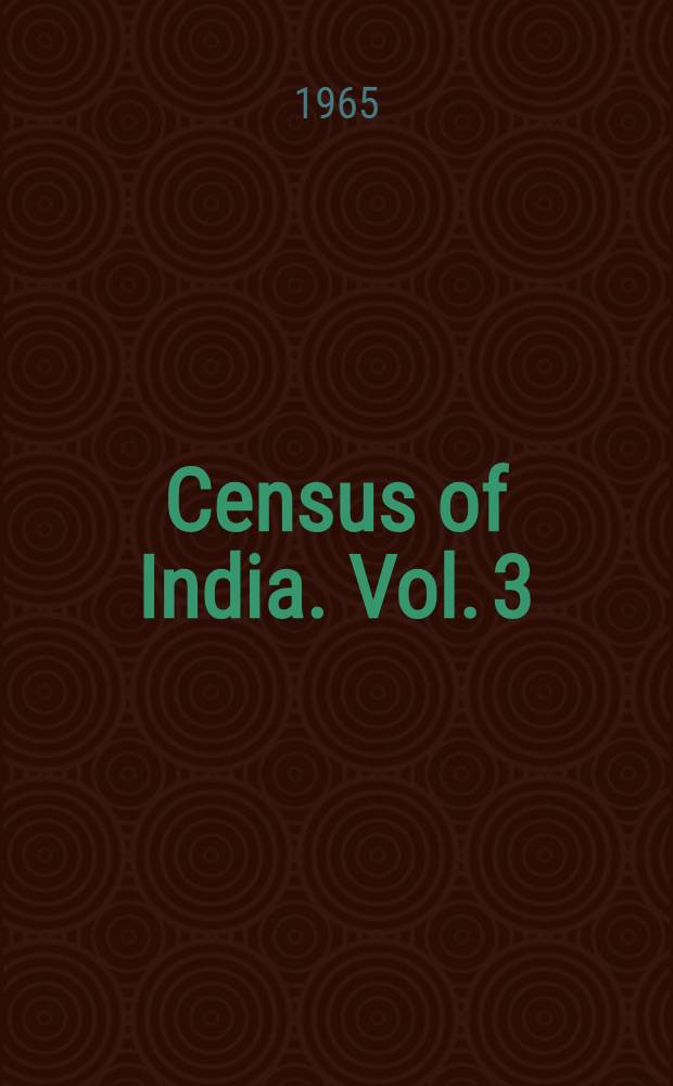 Census of India. Vol. 3 : Assam