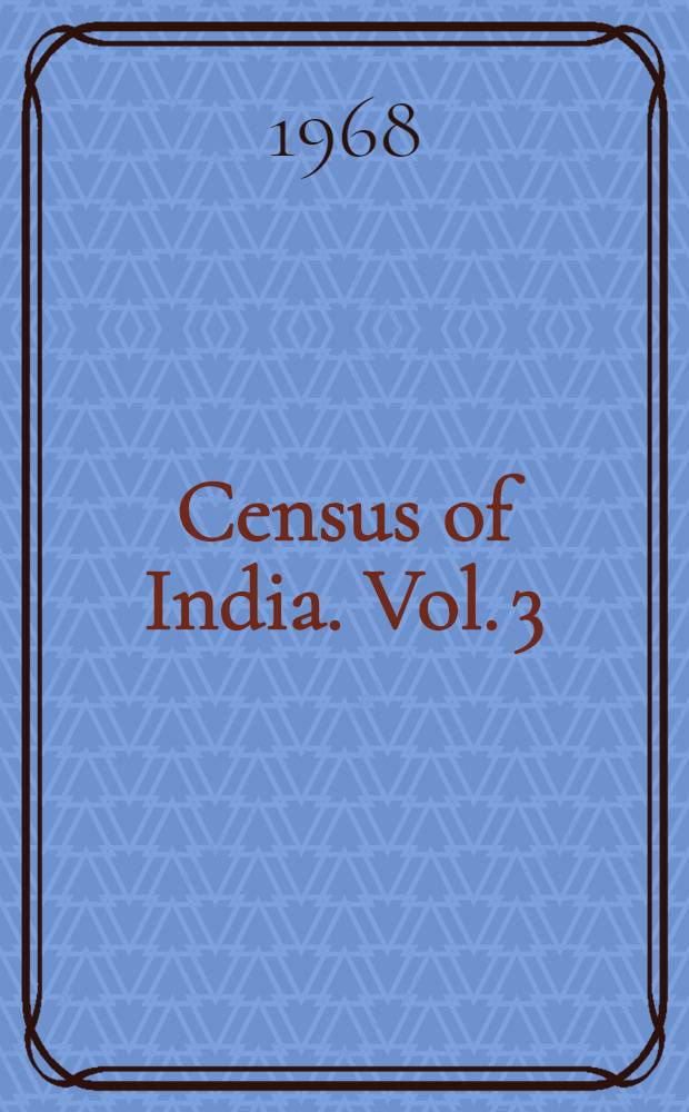 Census of India. Vol. 3 : Assam