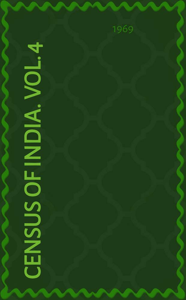 Census of India. Vol. 4 : Bihar