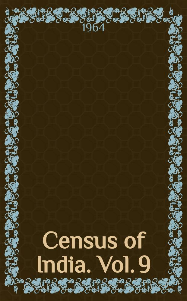 Census of India. Vol. 9 : Madras