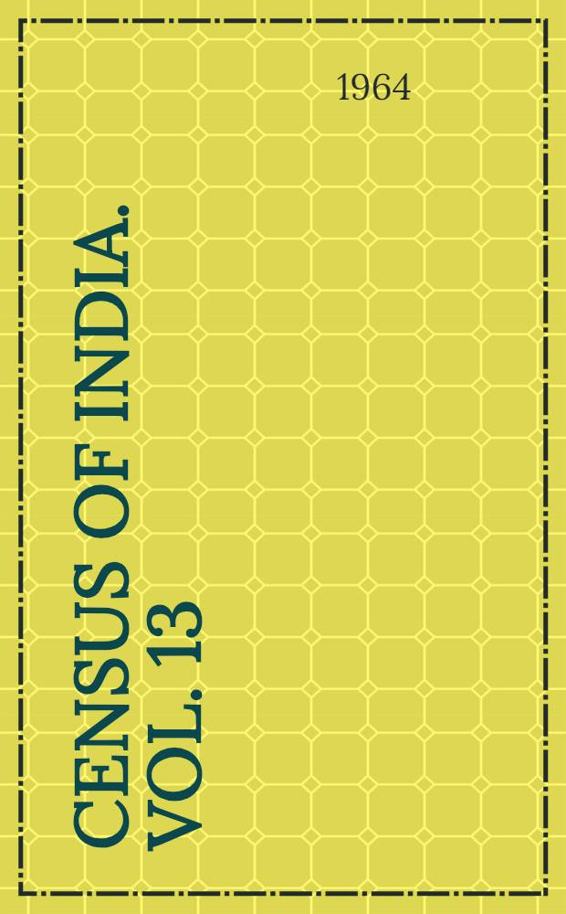 Census of India. Vol. 13 : Punjab