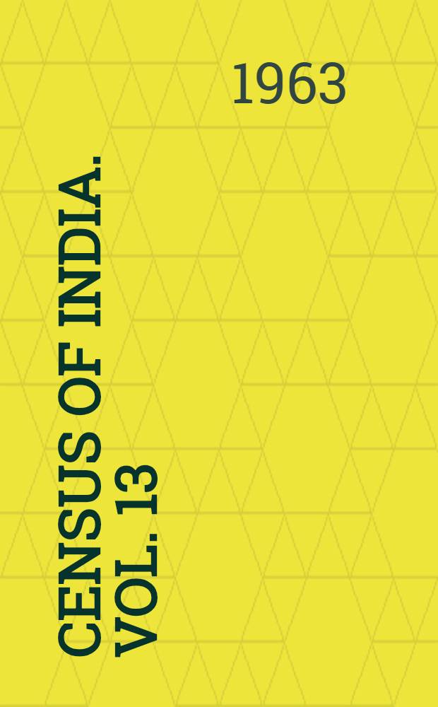Census of India. Vol. 13 : [Punjab]