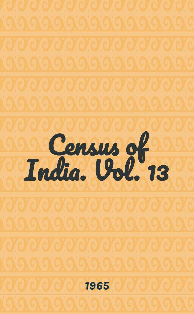 Census of India. Vol. 13 : Punjab