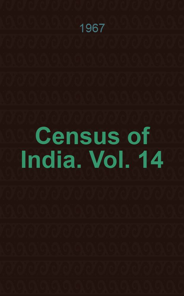Census of India. Vol. 14 : Rajasthan