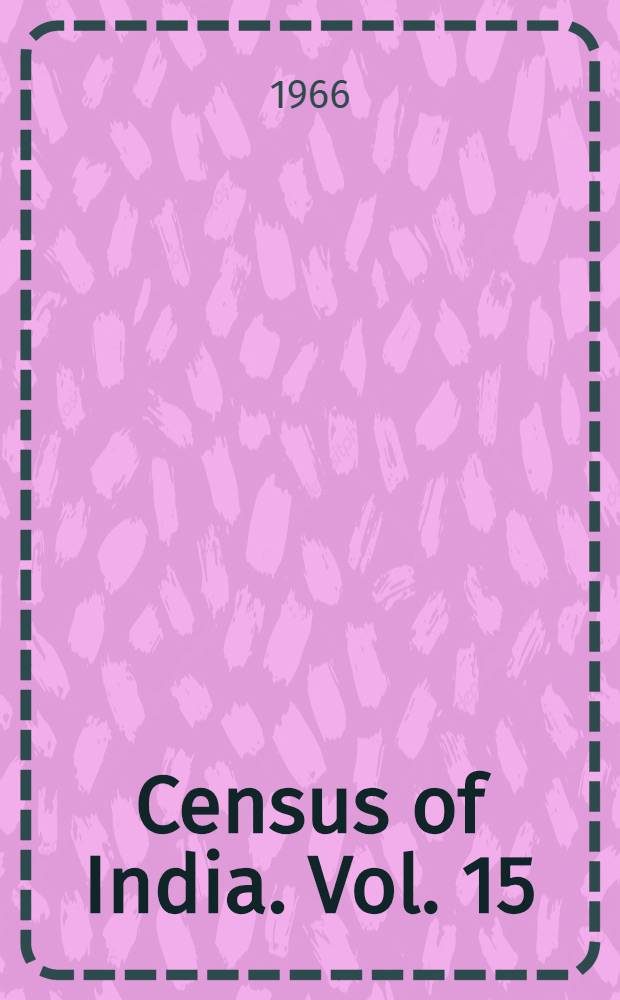 Census of India. Vol. 15 : Uttar Pradesh