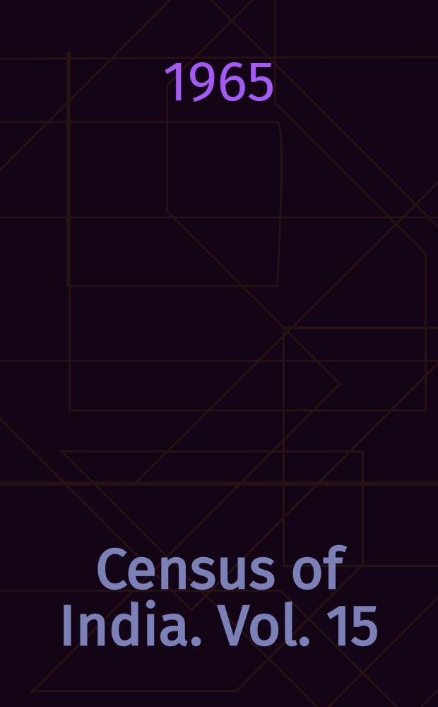 Census of India. Vol. 15 : Uttar Pradesh