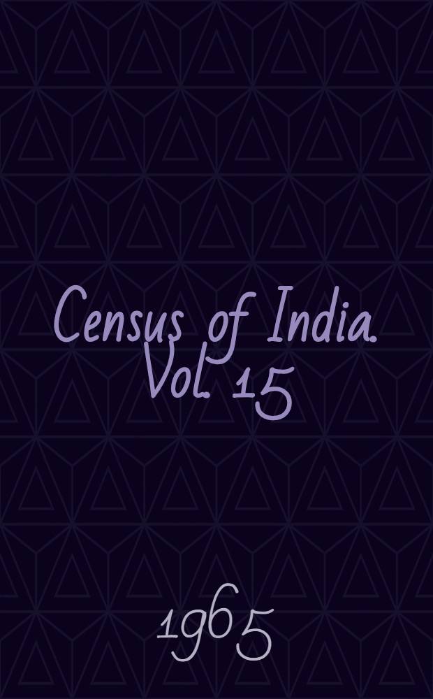 Census of India. Vol. 15 : Uttar Pradesh