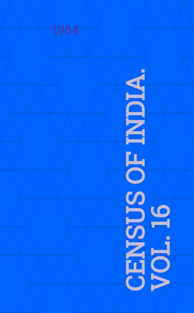 Census of India. Vol. 16 : West Bengal & Sikkim