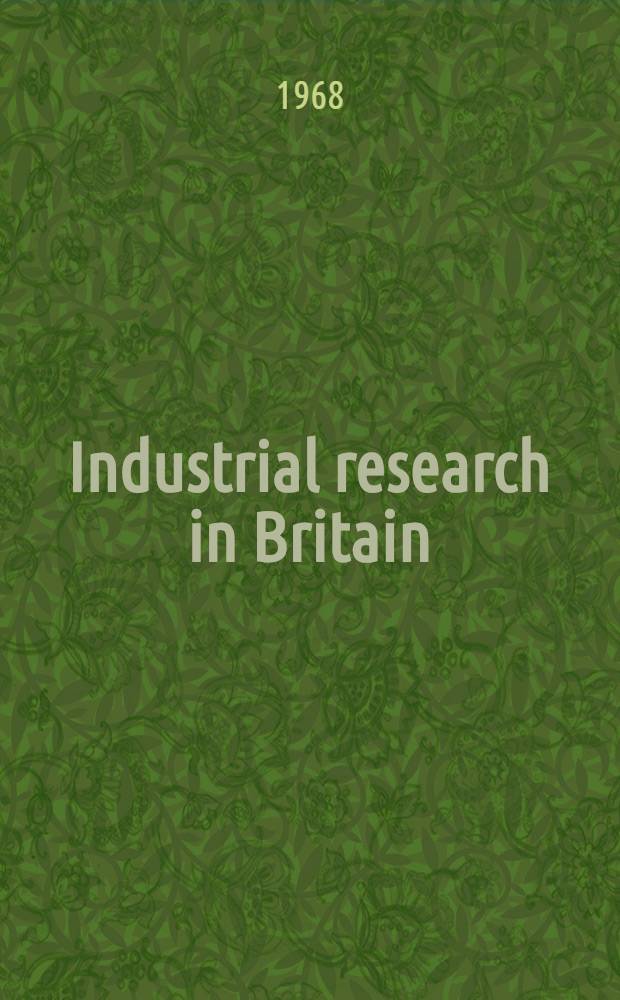 Industrial research in Britain