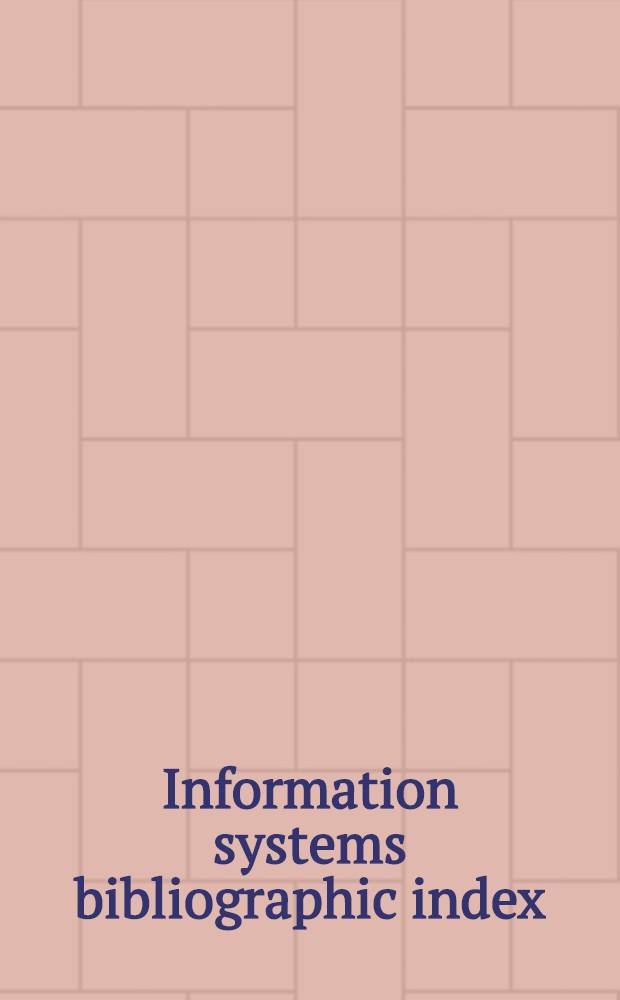 Information systems bibliographic index
