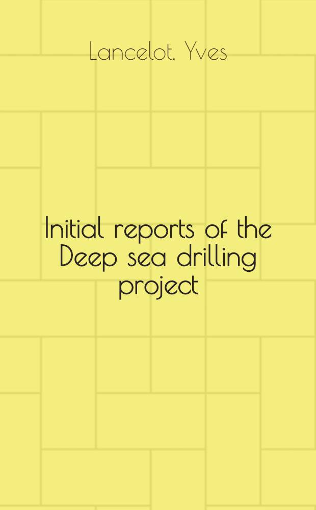 Initial reports of the Deep sea drilling project : A project planned by a. carried out with the advice of the Joint oceanographic institutions for deep earth sampling (JOIDES). Vol. 50 : Covering leg 50 of the cruises of the drilling vessel "Glomar Challenger", Funchal, Maderia Islands to Funchal, Maderia Islands, September - November 1976