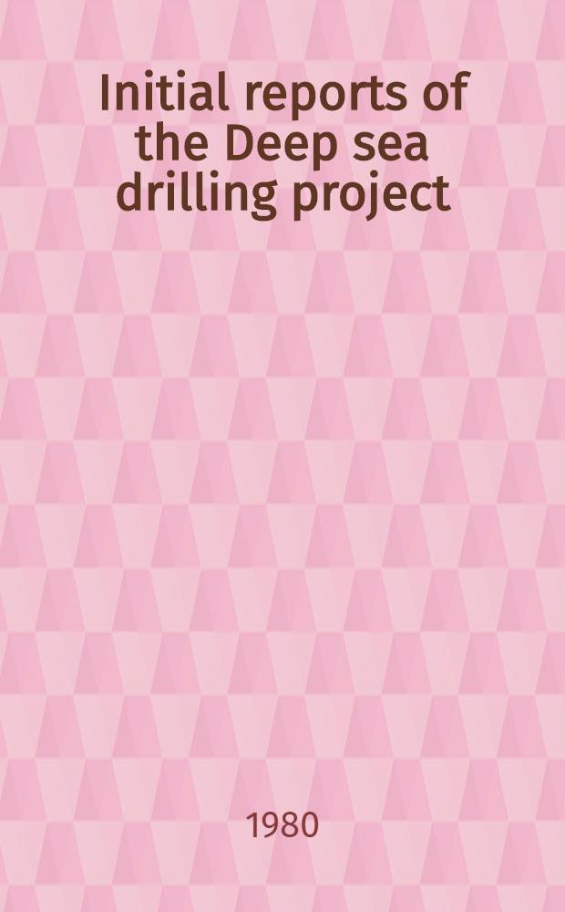Initial reports of the Deep sea drilling project : A project planned by a. carried out with the advice of the Joint oceanographic institutions for deep earth sampling (JOIDES). Vol. 54 : Covering leg 54 of the cruises of the drilling vessel "Glomar Challenger", Cristobal, Panama Canal Zone to Long Beach, California, May - June 1977