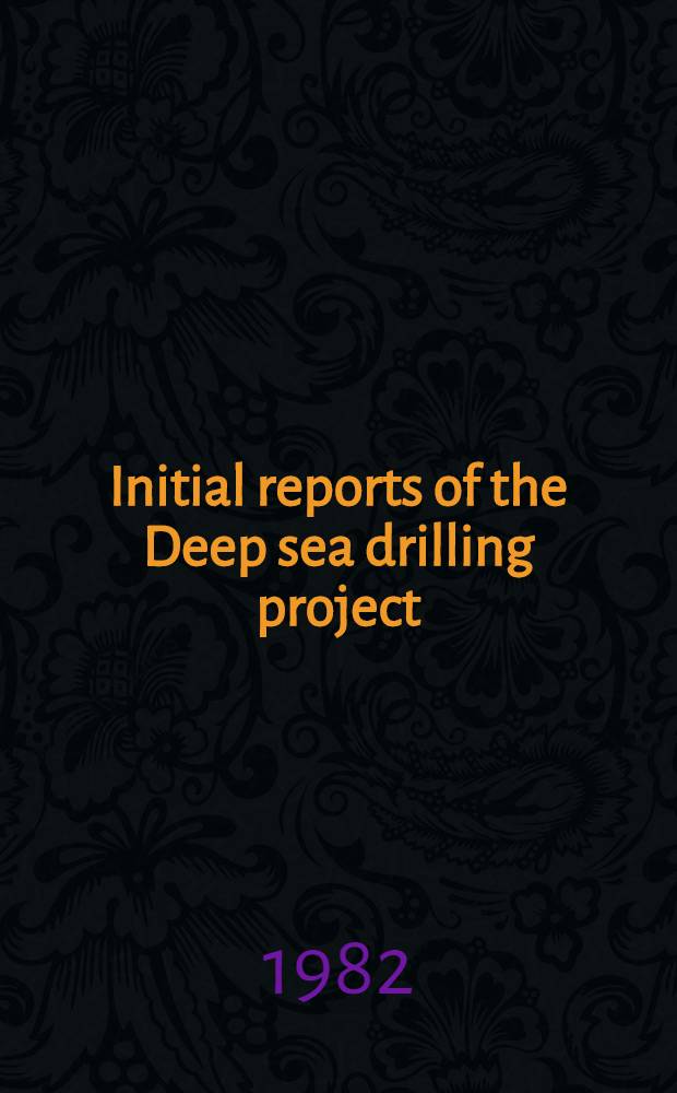 Initial reports of the Deep sea drilling project : A project planned by a. carried out with the advice of the Joint oceanographic institutions for deep earth sampling (JOIDES). Vol. 64. Pt. 1 : Covering leg 64 of the cruises of the drilling vessel "Glomar Challenger", Mazatlán, Mexico, to Long Beach, California, December, 1978 - January, 1979