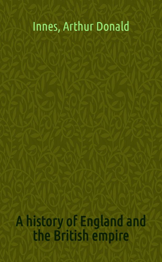 A history of England and the British empire