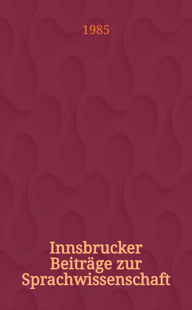 Innsbrucker Beitr&auml;ge zur Sprachwissenschaft : Vortr&auml;ge und kleinere Schritten. 35 : Zur Entwicklung der Kategorien Tempus und Modus im Indogermanischen