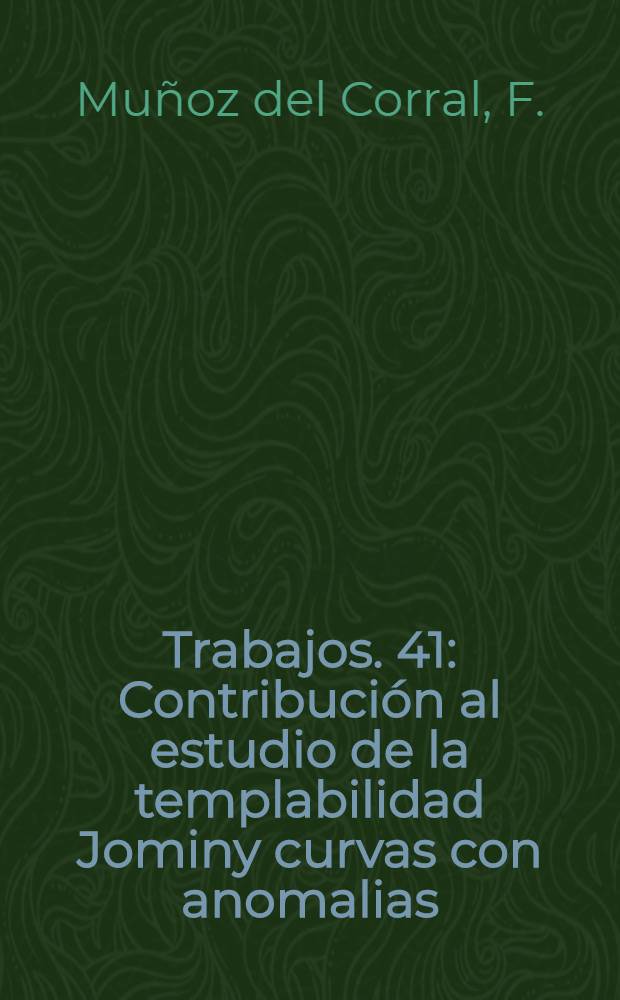 [Trabajos]. [41] : Contribuci&oacute;n al estudio de la templabilidad Jominy curvas con anomalias