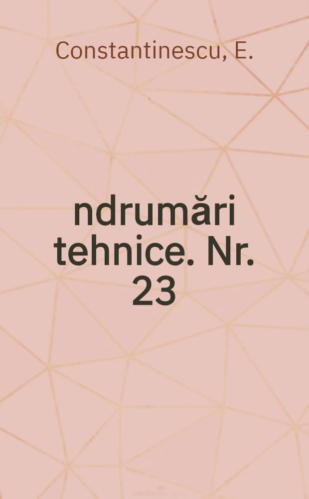 Îndrumări tehnice. Nr. 23 : Cultura cartofului