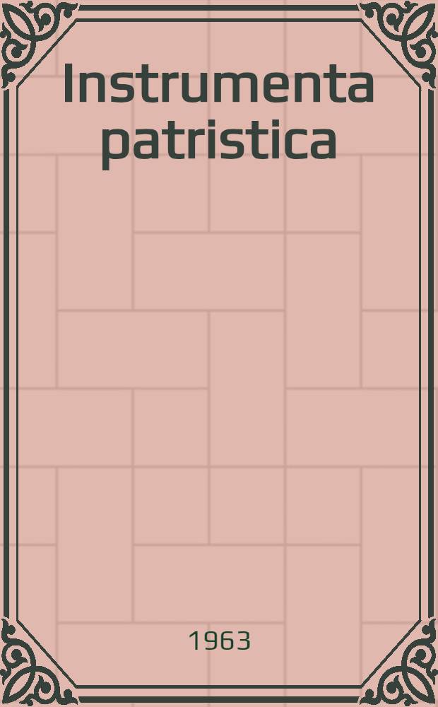 Instrumenta patristica