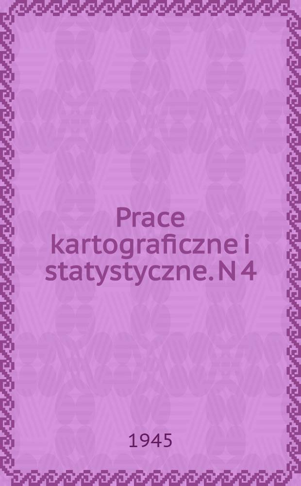Prace kartograficzne i statystyczne. [N 4] : Główne liczby nowej Polski