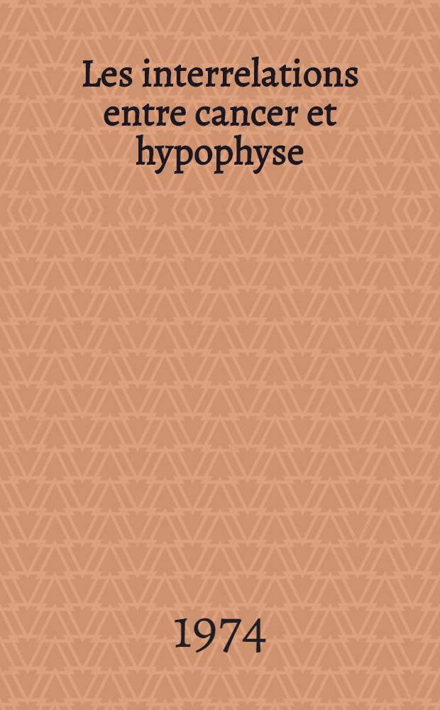 Les interrelations entre cancer et hypophyse : À propos d'un cas de cancer du sein chez l'homme compliqué d'un syndrome polyurique-polydipsique : Thèse ..